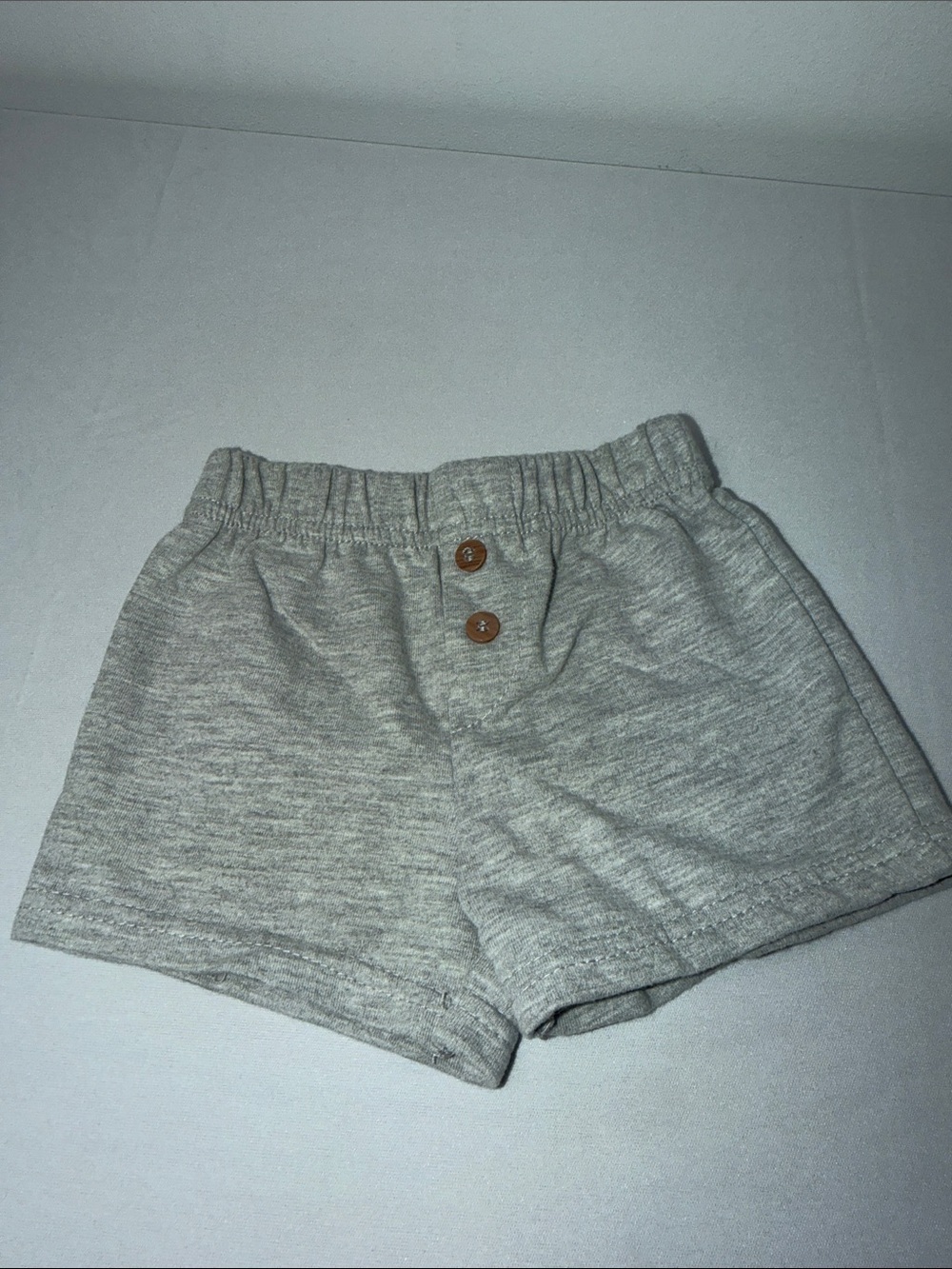 Kids Heather Gray Elastic-Waist Knit Shorts